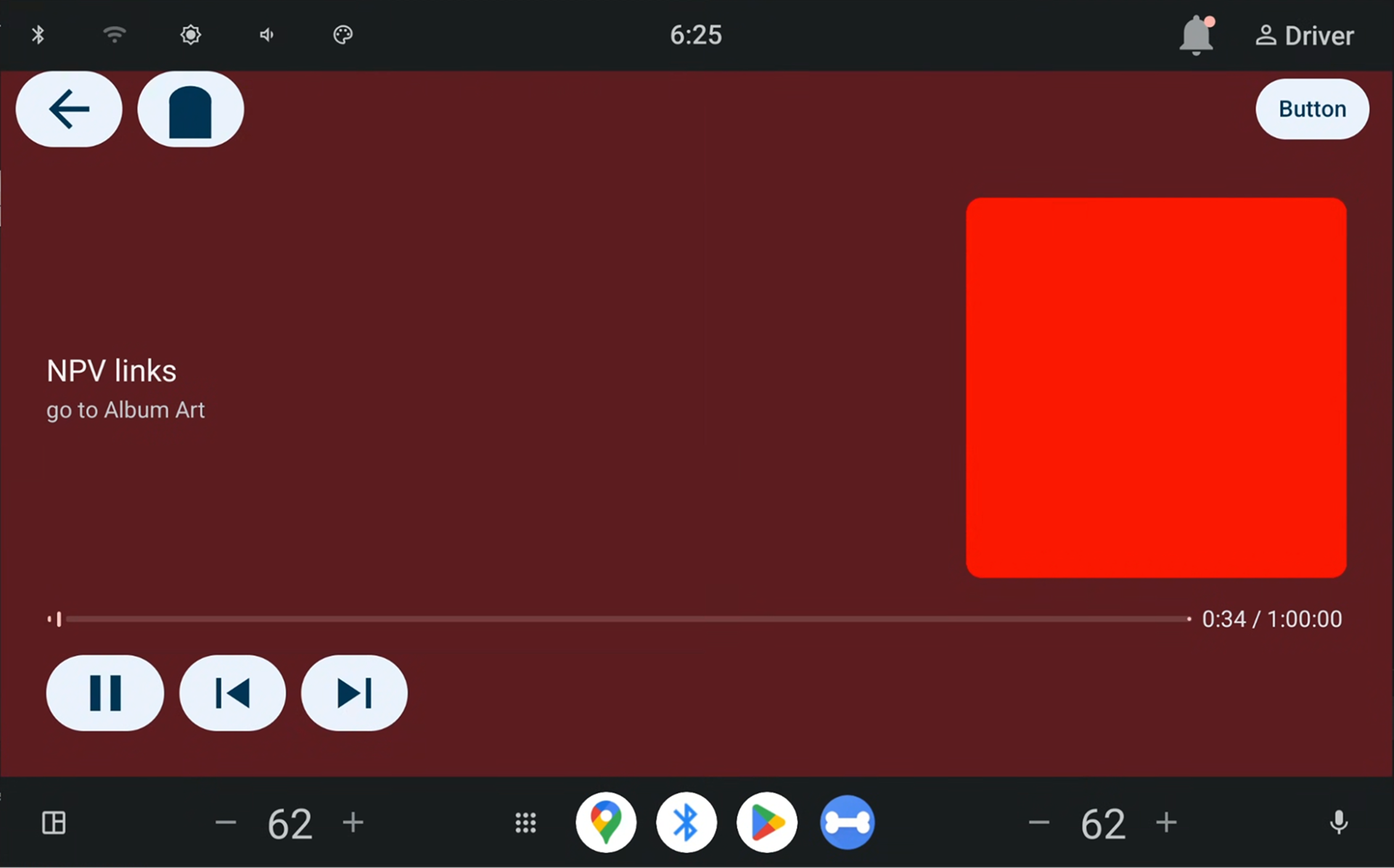 Visualização "Tocando Agora" renderizada pelo host do app