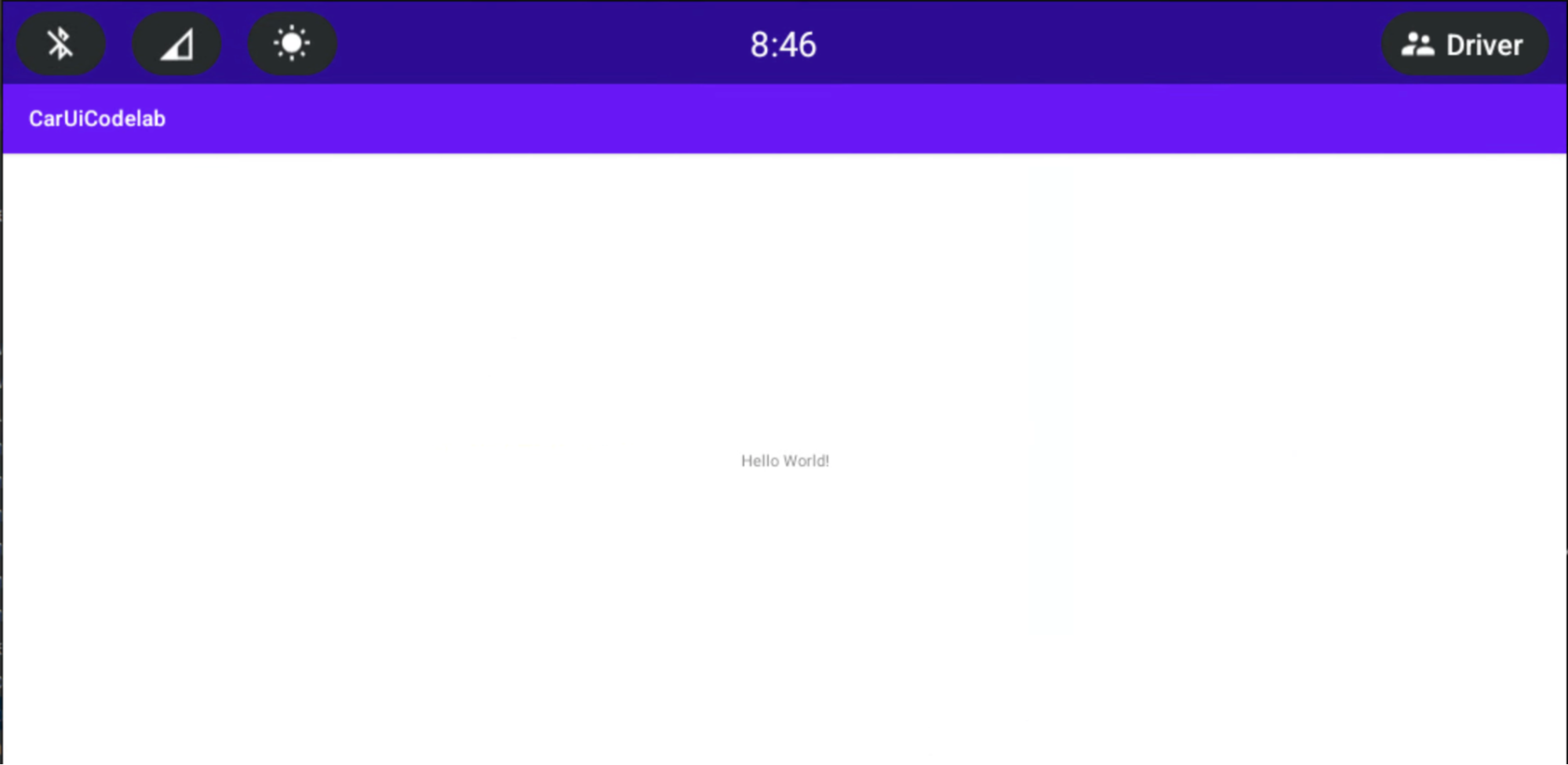 Abre la nueva app de CarUiCodelab.