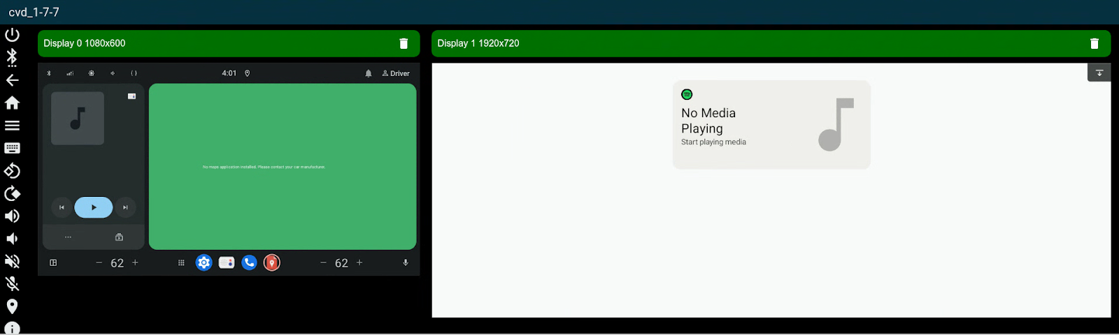 SDV-IVI VM 中的 DriverUI