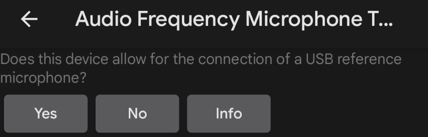 teste de microfone de áudio