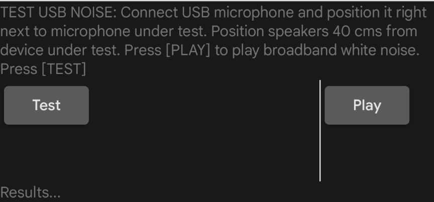 ทดสอบเสียงรบกวนจาก USB