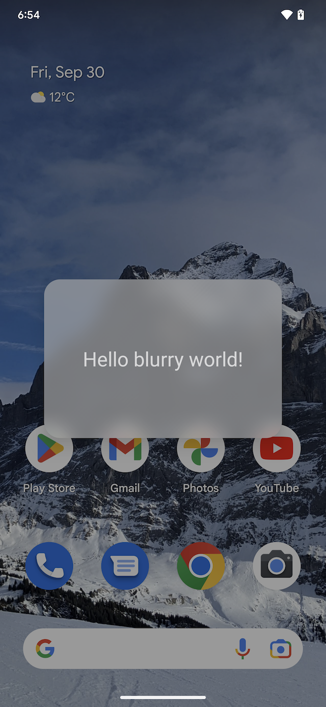 apenas desfoque do plano de fundo