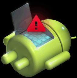 imagen que se muestra durante un error de actualización OTA