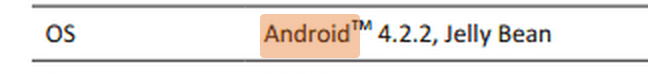 Exemplo de marca registrada do Jelly Bean